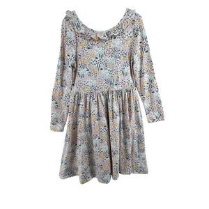 Tea Collection x Hello Kitty Dress Size 10 Long Sleeve Fit and Flare Pink Knee